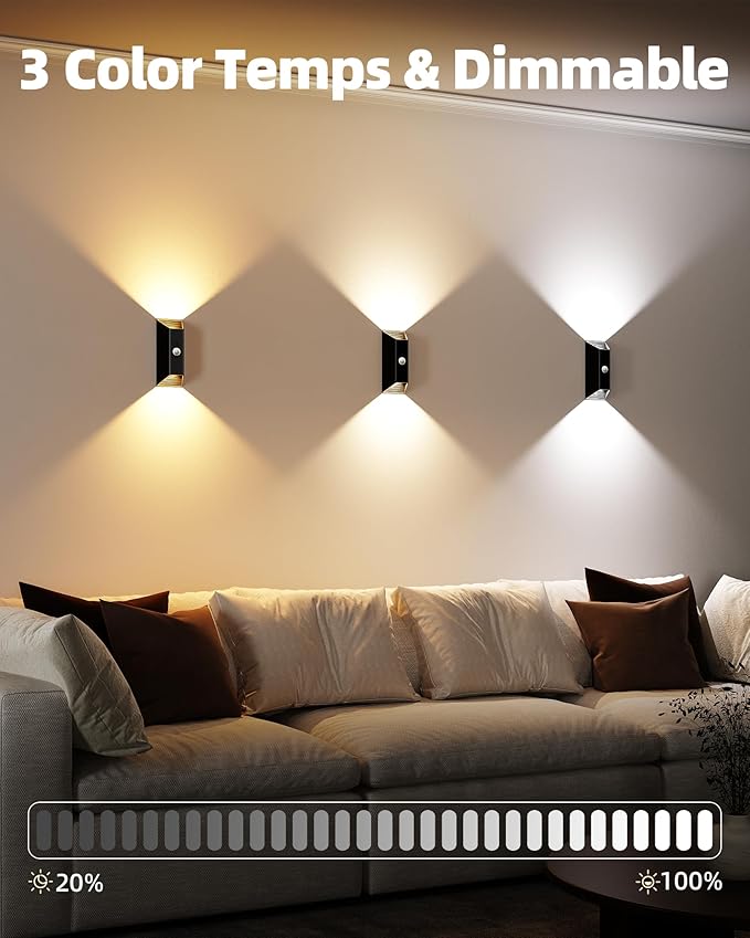 EZVALO Motion Sensor Wall Lights Indoor, 4000mAh Rechargeable Battery Operated - Image 5