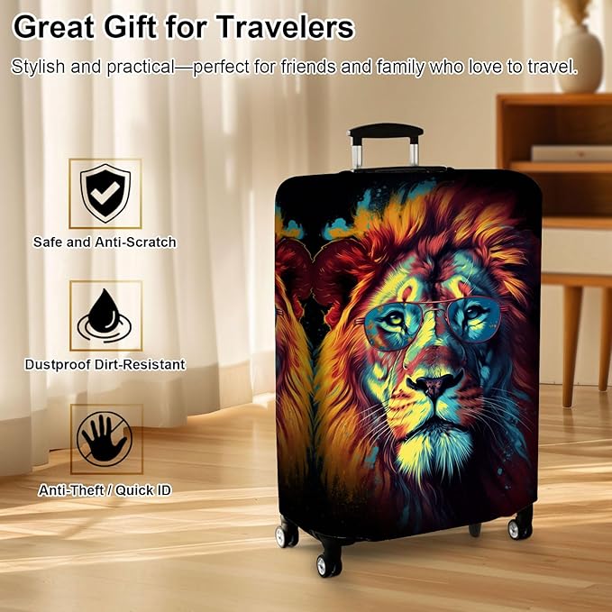 Luggage Cover Protector for 19-20 Inch Suitcases, TSA Approved Elastic Travel - Image 7