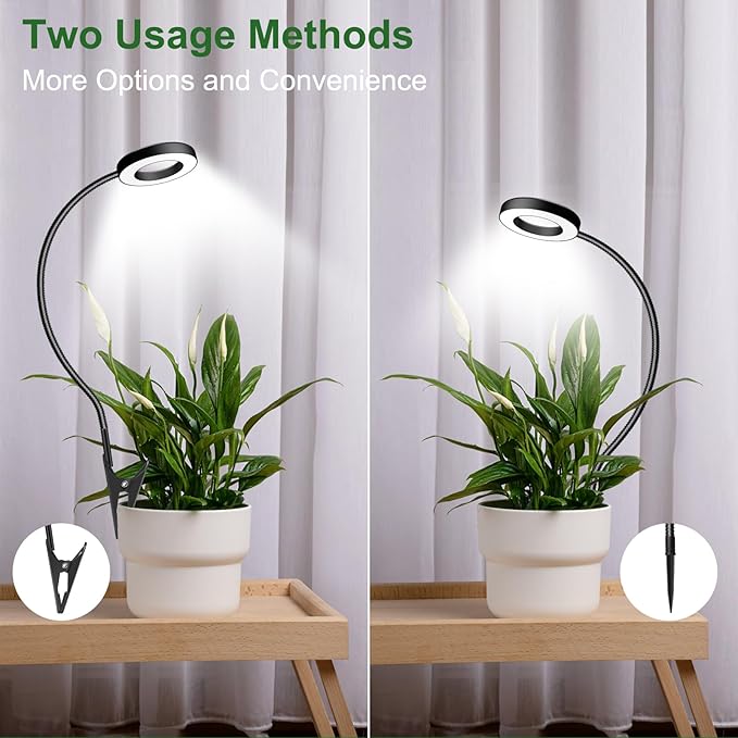 Wolezek 2 in 1 Grow Lights for Indoor Plants, 3 Colors Plant Lights for Indoor - Image 2