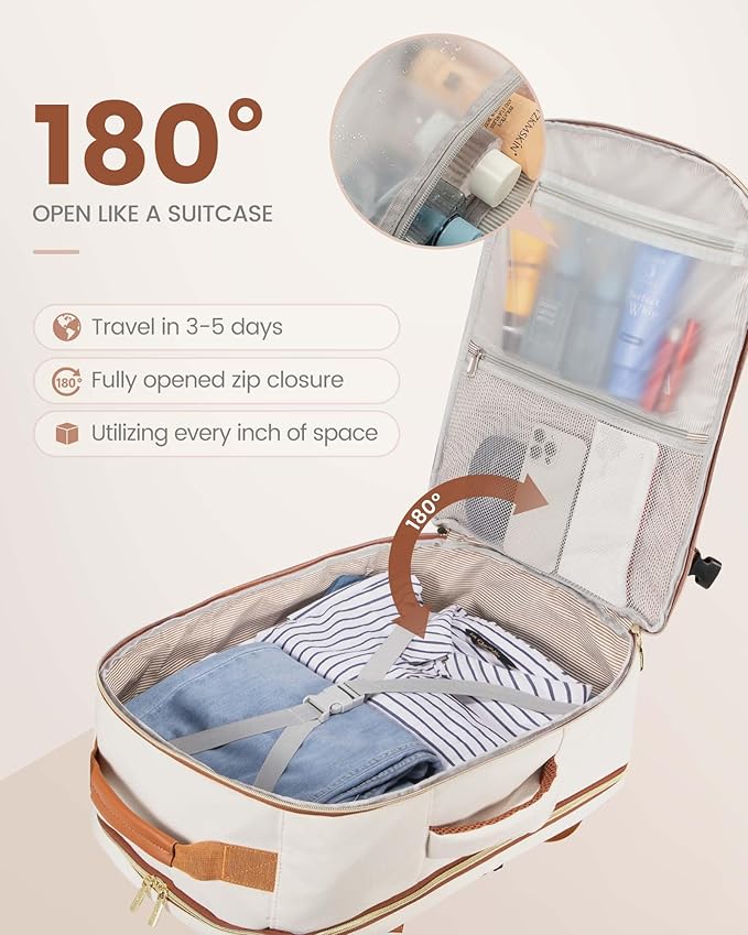 LOVEVOOK Travel Backpack for Women & Men 50L, Airline Approved Carry On - Image 2