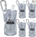 5-Pack 1L Hiking Collapsible Water Bottles by Weesdsio