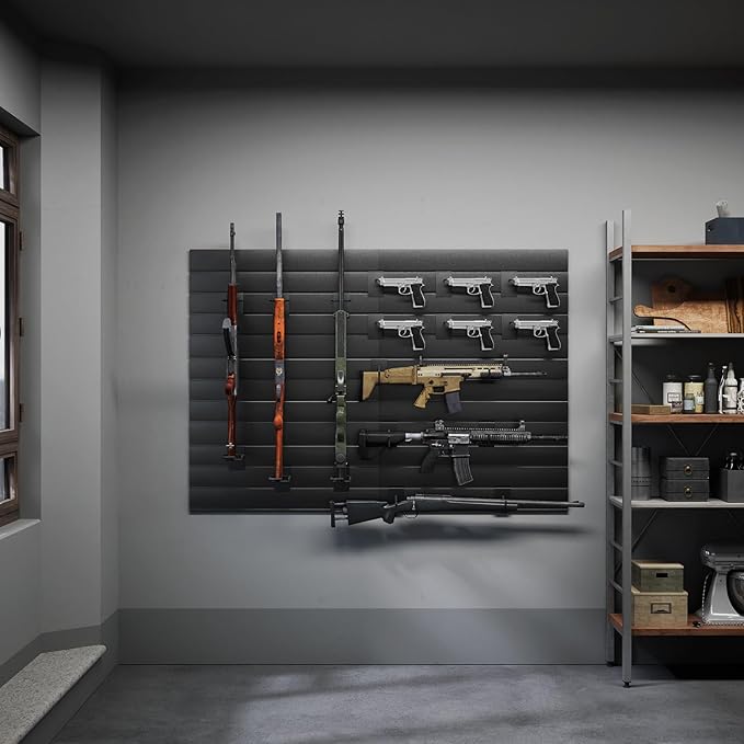 Gun Wall Mount Display Heavy Duty Adjustable Indoor Gun Rack Wall Rack Storage - Image 6