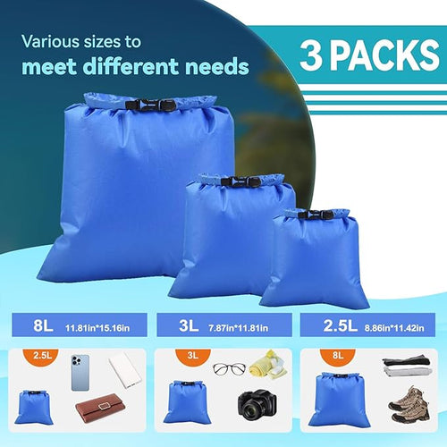 6PCS Dry Bags Waterproof, Lightweight Dry Bags - Image 2