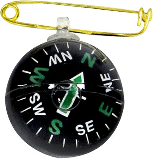 2 Survival Navigation Ball Pin On Compass Liquid Filled Camping Hiking Military by Unknown