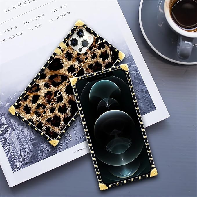 Compatible with iPhone 11 Pro Max Case, Seamless Gold Chain Leopard Luxury - Image 6