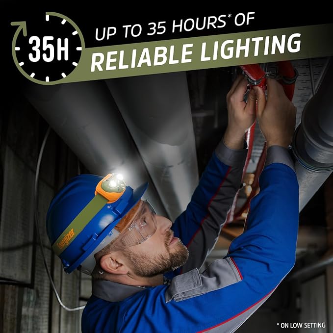 Energizer LED Headlamp PRO, IPX4 Water Resistant Headlamps, High-Performance - Image 3