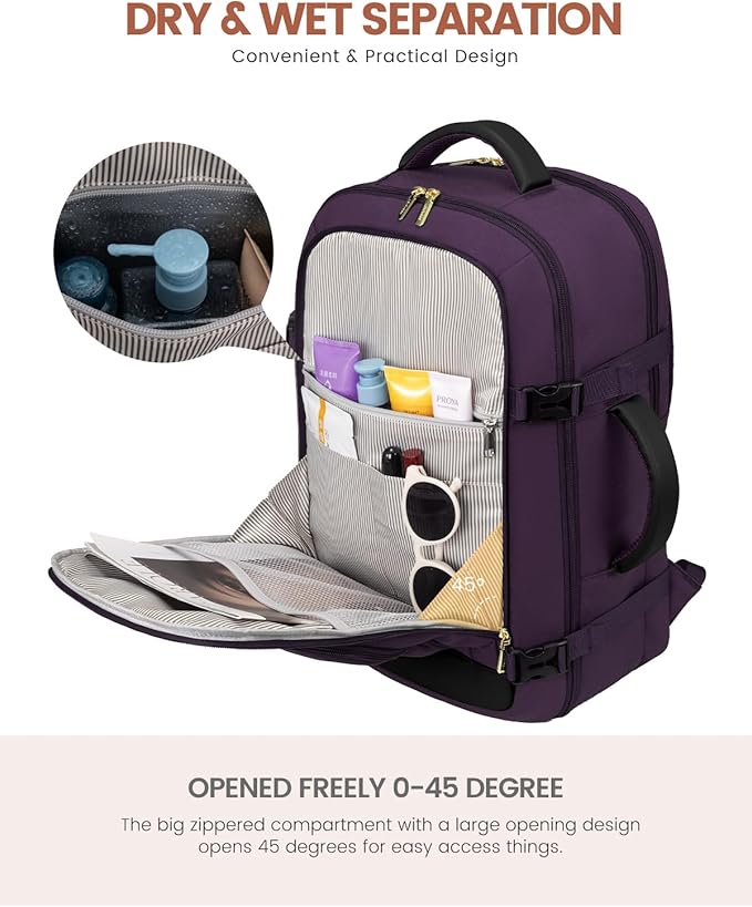 LOVEVOOK Carry On Travel Backpack - Image 3