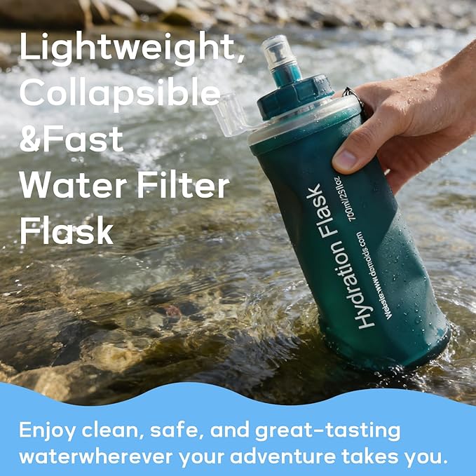 500ml Soft Flask Water Bottle, Collapsible Water Bottle - Image 5