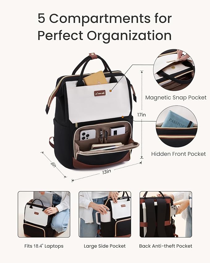 LOVEVOOK Laptop Backpack for Women - Image 4