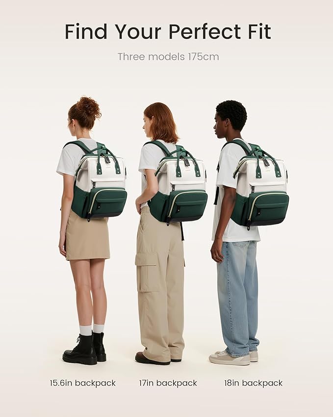 LOVEVOOK Laptop Backpack for Women, 15.6 Inch Work Business Backpacks Purse - Image 6