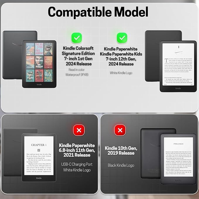 TNP Stand Case for Kindle Paperwhite 12th Generation 2024 / Kindle Colorsoft - Image 2