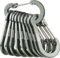 Booms Fishing CC5 Multi-Use Carabiner Clips, 10 Pack 2.3"/ 3.1" Caribeener Clips by BoomsFishing