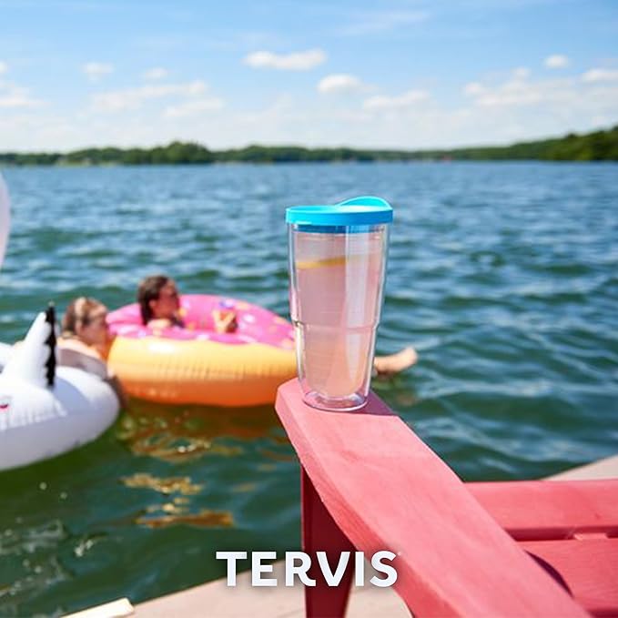 Tervis Clear & Colorful Lidded Made in USA Double Walled Insulated Tumbler - Image 9