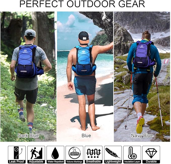 Mothybot Hydration Pack, Insulated Hydration Backpack - Image 6
