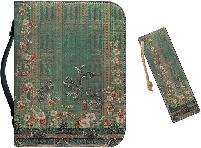 Leather Bible Covers for Women Small Size Bible Case for Grils Bible Bag Tote by Unknown