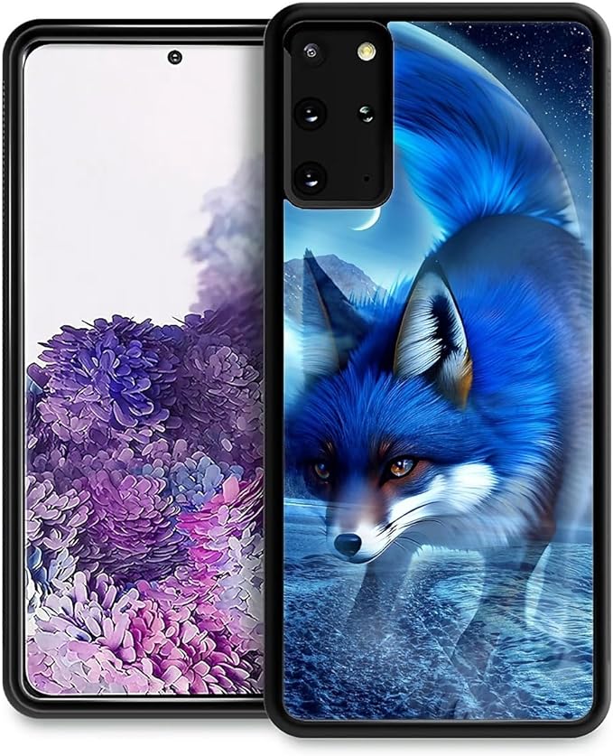 for Samsung Galaxy S20 Plus Case, Snowy Mountain Fox Lake Pattern Graphic by FKBRCL4U