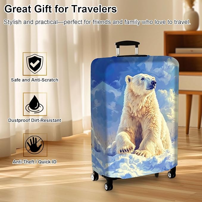 Luggage Cover Protector for 26-28 Inch Suitcases, TSA Approved Elastic Travel - Image 7