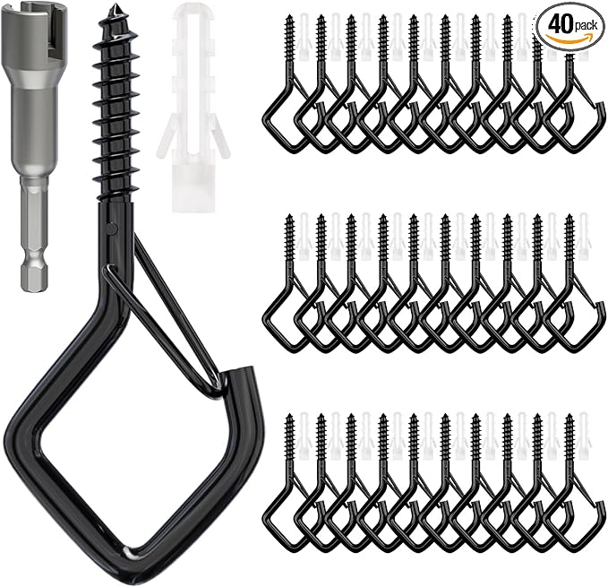 Square Ceiling Hooks with Safety Buckle by Unknown