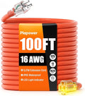 100 FT Outdoor Extension Cord Waterproof, 16/3 Gauge Heavy Duty 3 Prong Power by Unknown