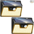 Peasur LED Solar Lights Outdoor Motion Sensor, 2 Packs Waterproof Solar Power by Peasur