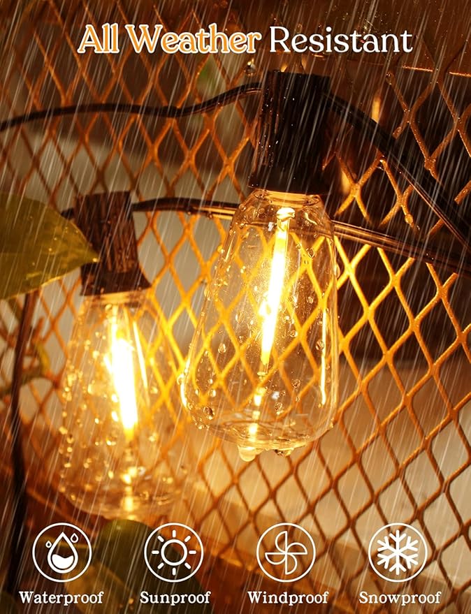 YOYONACY 150 FT Outdoor String Lights - Image 3