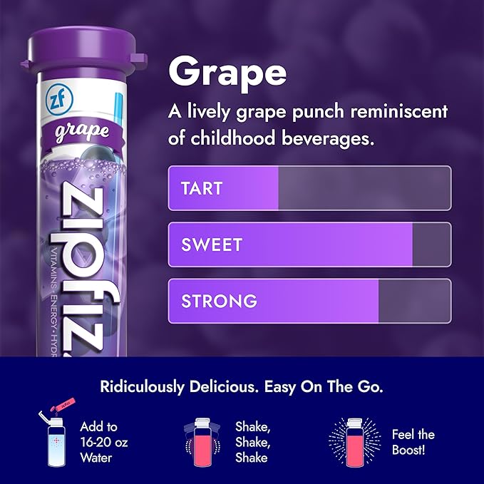 Zipfizz Daily Energy Drink Powder, 12 Pack | 3-in-1 Sustained Energy, Rapid - Image 4
