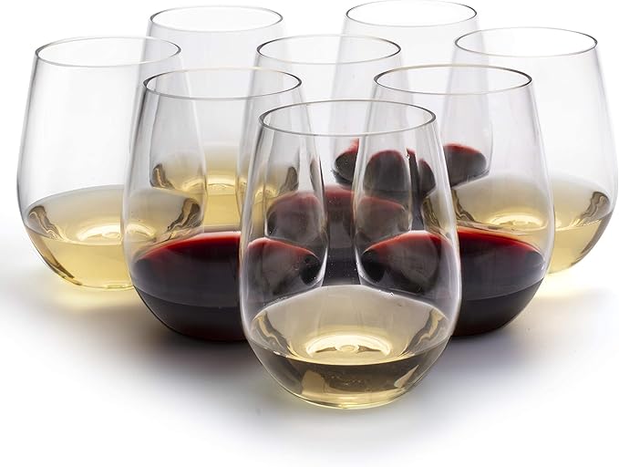 D'Eco Unbreakable Tritan Wine Glasses, 20 oz – Shatterproof, Crystal-Clear - Image 7