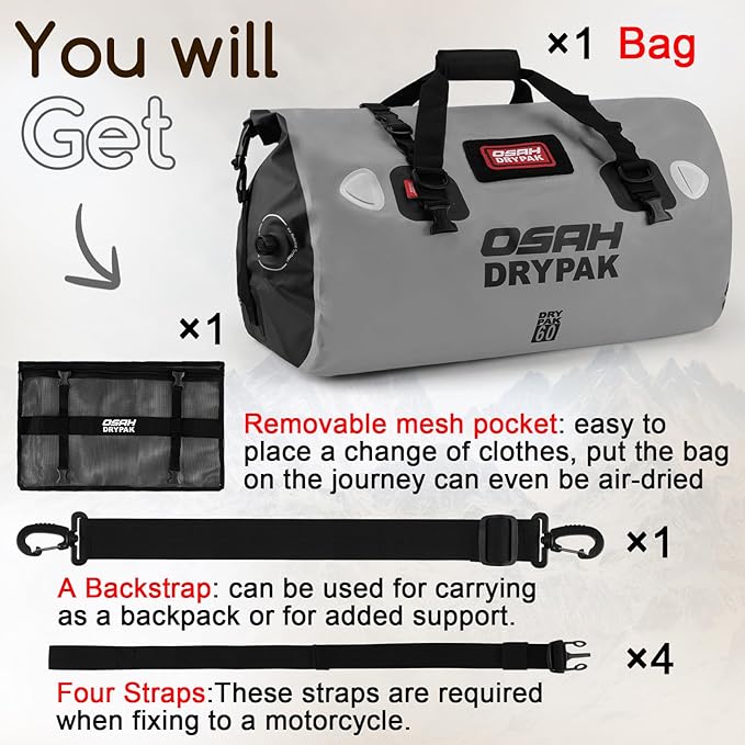 OSAH DRYPAK Waterproof Duffel Bag - Image 7