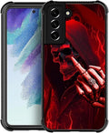for Samsung Galaxy S21 Case, Gestures Funny Skull Pattern Graphic Design Girl by FKBRCL4U