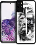 for Samsung Galaxy S20 Plus Case, Lion Cross Jesus Christ Dove Pattern Graphic by FKBRCL4U