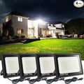4Pack LED Flood Light Outdoor, 250W LED Work Light 26500lmwith 6FT US Plug by MUCLUD