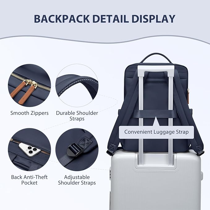 Laptop Backpack for Women, Work Business Traval Computer Backpacks - Image 7