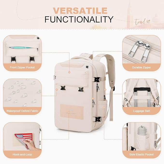 Maelstrom Travel Backpack for Women Men, 35L Laptop Backpack Fits 17-Inch Laptop - Image 6
