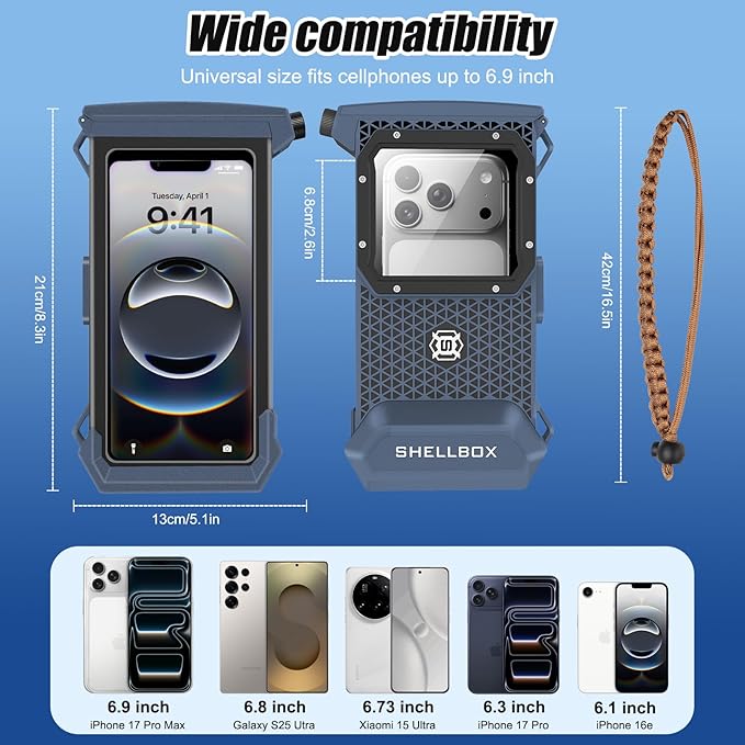 Underwater Phone Case for Snorkeling & Diving, IP68 Waterproof Case for Swimming - Image 7