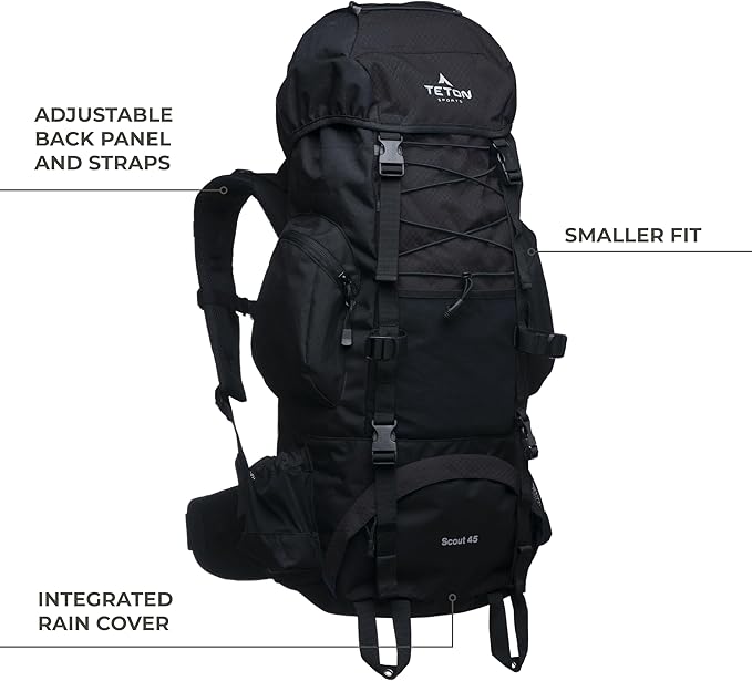 Teton 65L Scout Internal Frame Backpack - Image 2