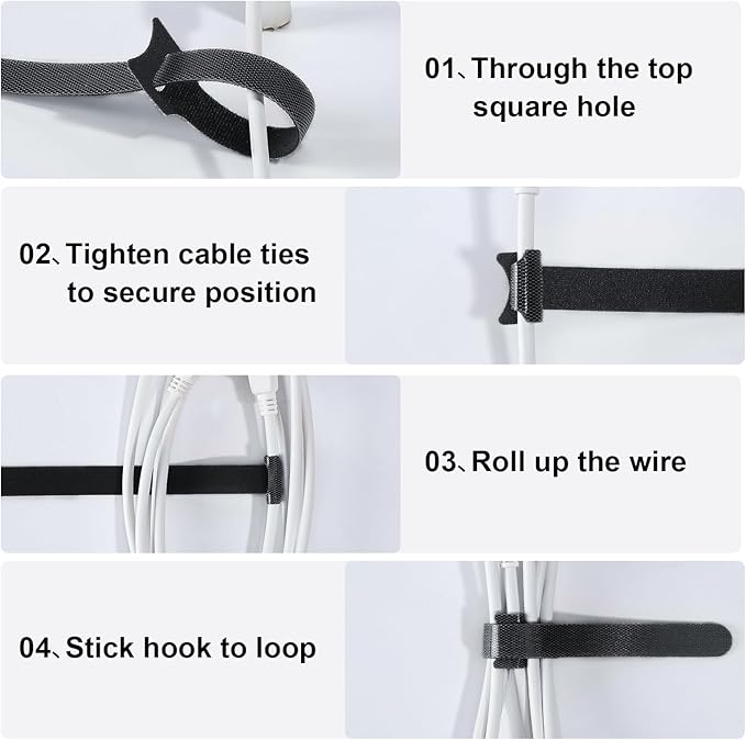 150PCS Cable Ties, 4+6+8+10 inch Cable Ties - Image 5