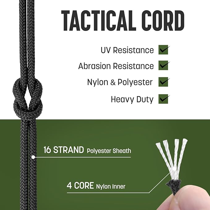 2.4mm Paracord 275LBS 100FT Rope Cord - Image 3