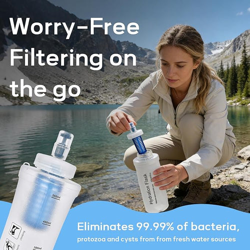 700ml Soft Flask Water Bottle, Collapsible Water Bottle - Image 2