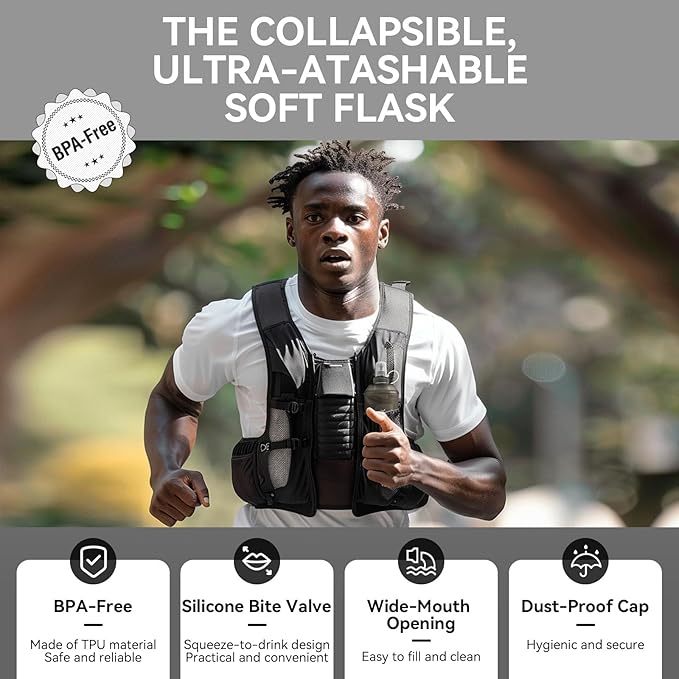 500ml Soft Flask Soft Water Bottle - Image 4
