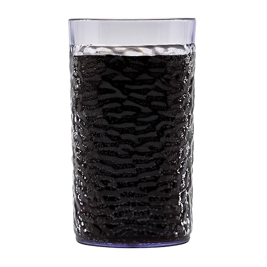 G.E.T. 3316-CL-EC Heavy-Duty Shatterproof Plastic Pebbled Tumbler, 16 Ounce by Unknown