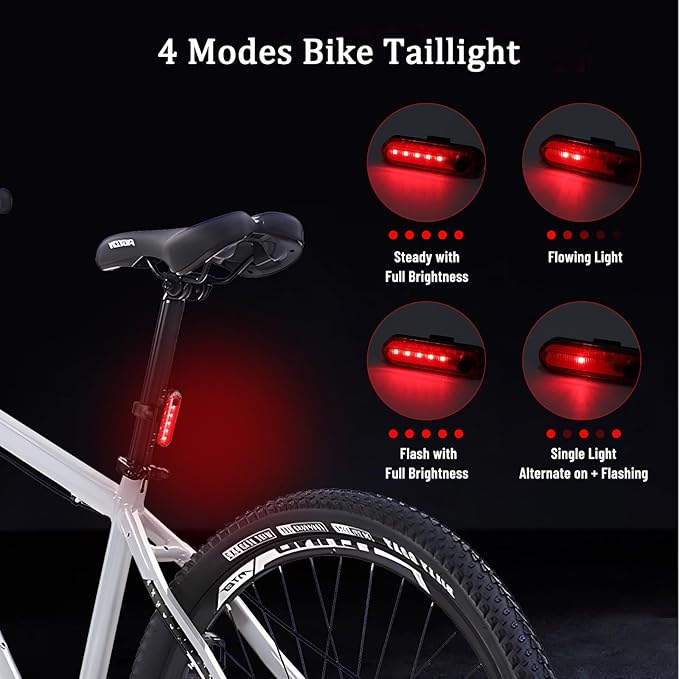 Suruid Super Bright LED Bike Light, USB Rechargeable Bicycle Headlight - Image 4