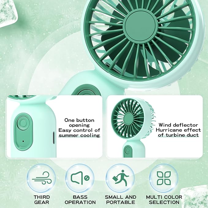 Rossesay 36 Pcs Mini Portable Fan Bulk Cute Handheld Lightweight Small Little - Image 5