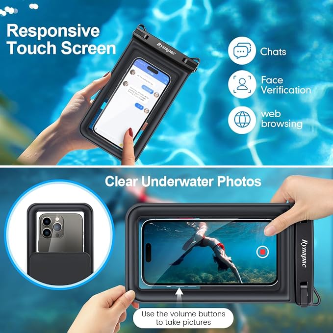 Waterproof Phone Pouch Floating 2 Pack, IPX8 Double Space Waterproof Phone Case - Image 4