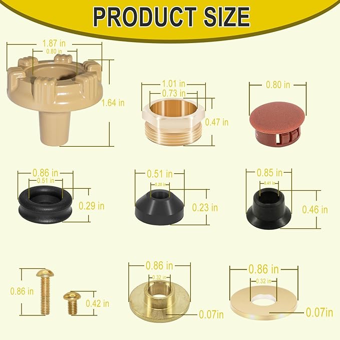 RK-22MH Faucet Repair Kit Metal Handle Compatible - Image 8