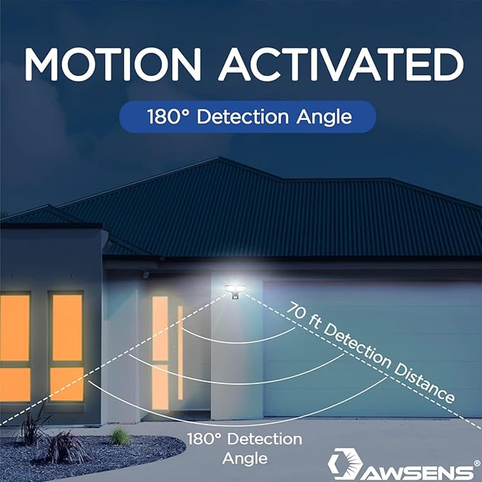 40W LED Security Lights Motion Sensor Light Outdoor, 180 Degree, 4000 LM Motion - Image 3