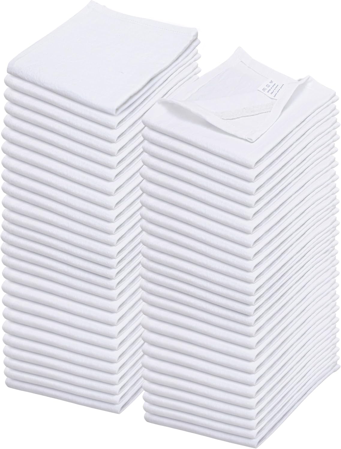 Shop Towels| Multipurpose Commercial and Residential Shop Cleaning| Car Wash, Polish, Housewares, Coffee Machine, Restaurant, Bathrooms, Electronics, Auto Garage | 50 Pack 14"x12" White