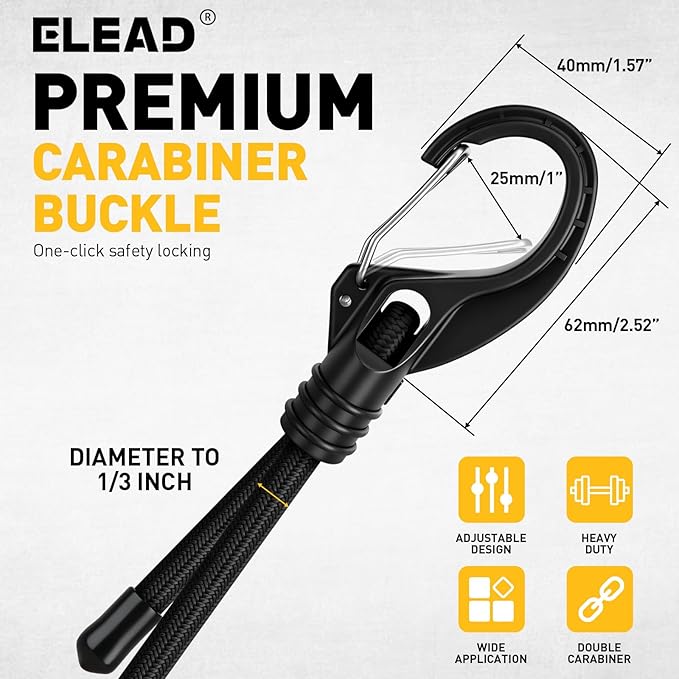 8-Piece 24-inch Adjustable Bungee Cords - Image 7