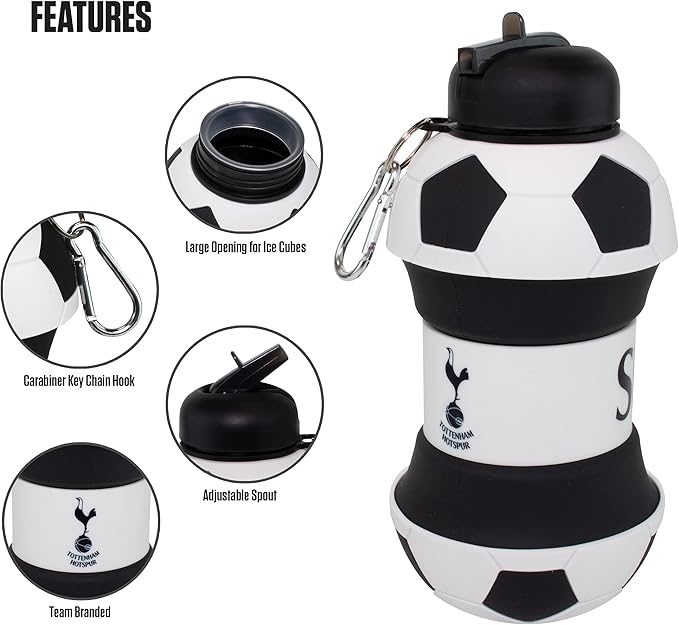 Maccabi ART Tottenham Clip-On Collapsible 1 Liter, 34 oz. size BPA-Free - Image 3