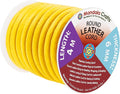 Mandala Crafts Round Genuine Yellow Leather Cord by MandalaCrafts