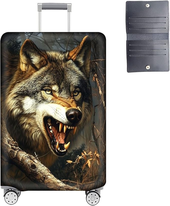 Luggage Cover Protector for 22-24 Inch Suitcases, TSA Approved Elastic Travel by Unknown